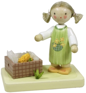 Flade Mädchen mit Maiskolben  (Flade 5272) Mädchen mit Maiskolben